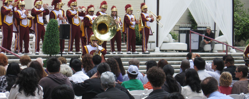 USC Band at 15th Anniversary of Breathmobile Program