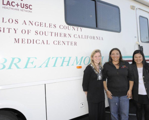 Supernanny Jo Frost visits the Breathmobile