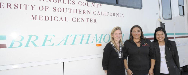 Supernanny Jo Frost visits the Breathmobile